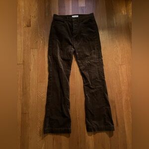 LOFT BROWN CORDUROY FLARED PANTS 🍁